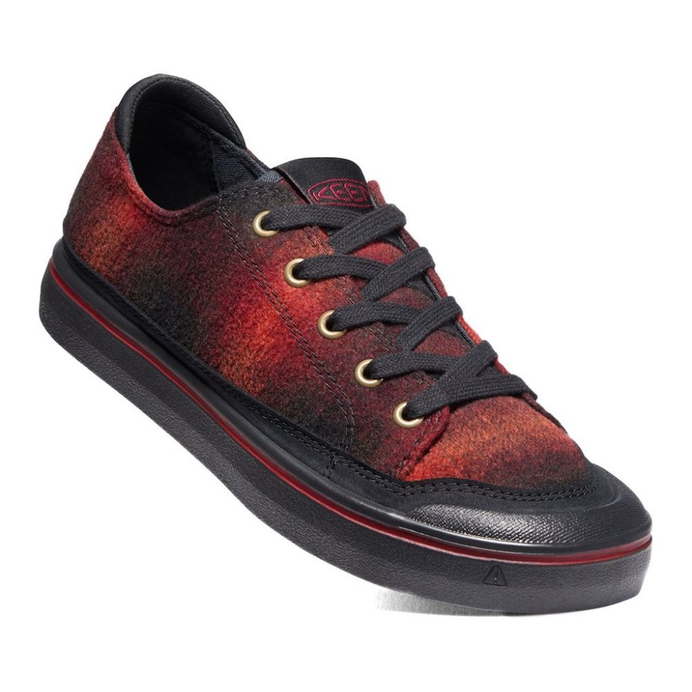 Keen Women's Red and Black Low-Top Sneakers